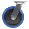 Vestil Elastic Rubber Swivel Caster 8 In. Diameter x 2 In. Width 770 Lb. Capacity Blue/Black CST-BB-8X2ER-S - alternate 2